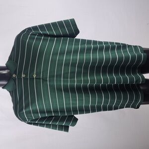 Nike Golf Dri-fit dark green & white men's XL casual sport outdoors polo shirt